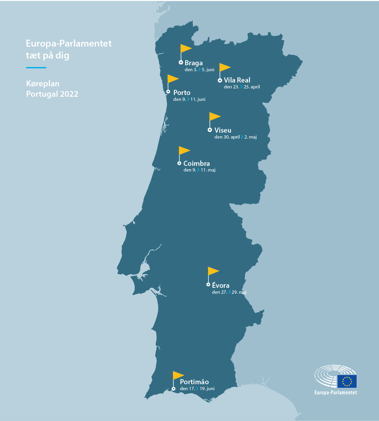 Køreplan Portugal 2022