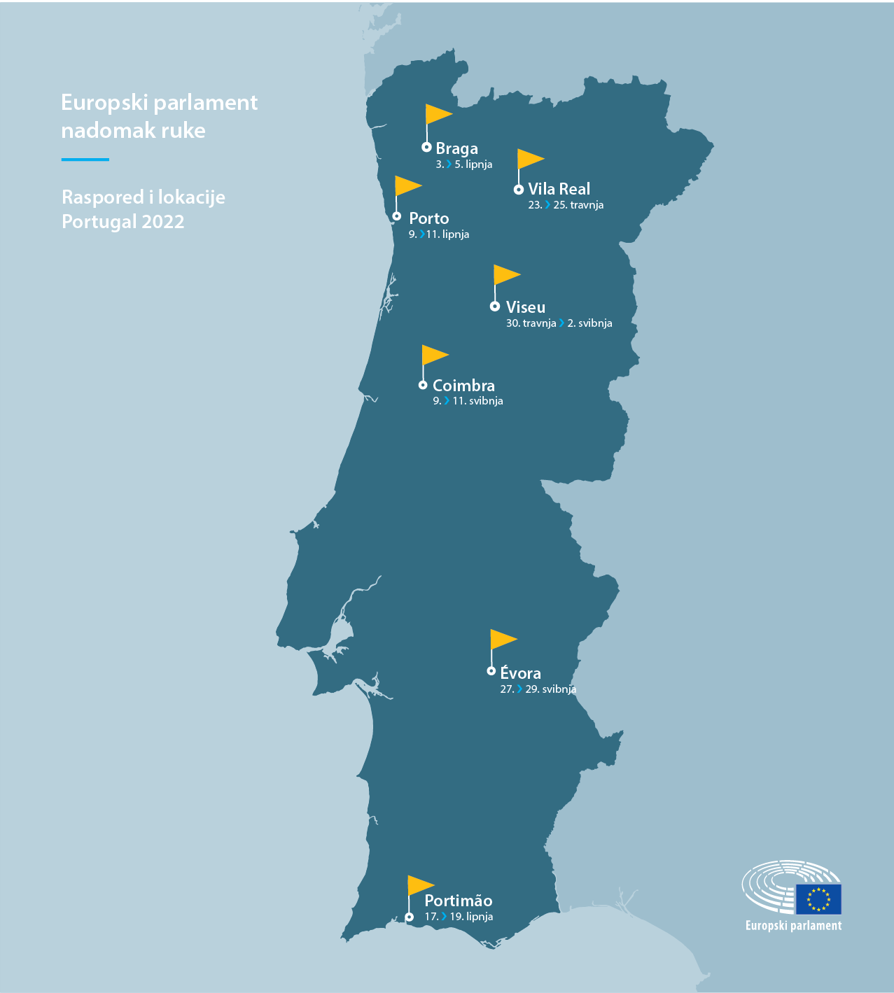 Raspored i lokacije – Portugal 2022